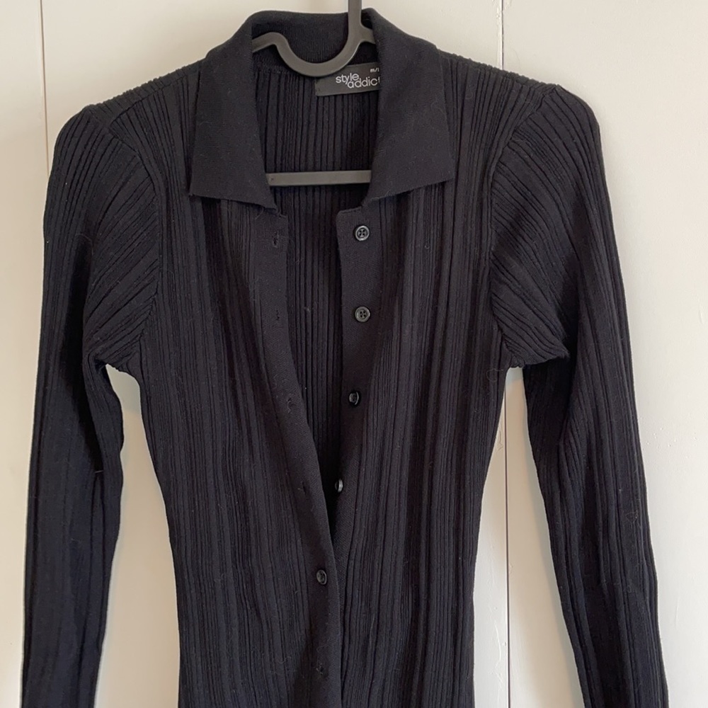 Style Addict Black Button Down Mini - image 2